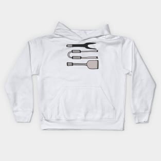 Barbecue Utensils Kids Hoodie